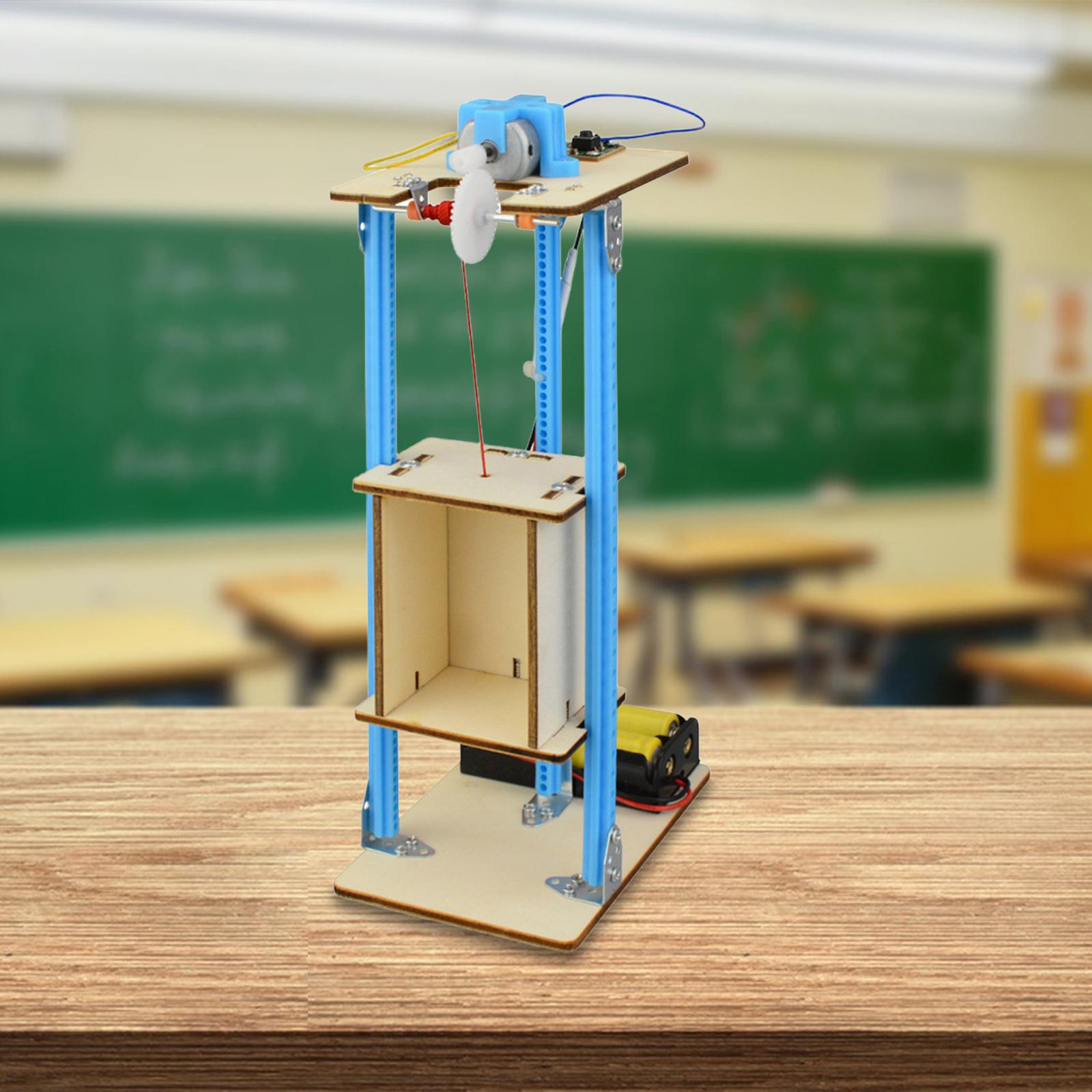 DIY Wooden Elevator Toy Model  - Stem Robotics Kit ulasan dan harga