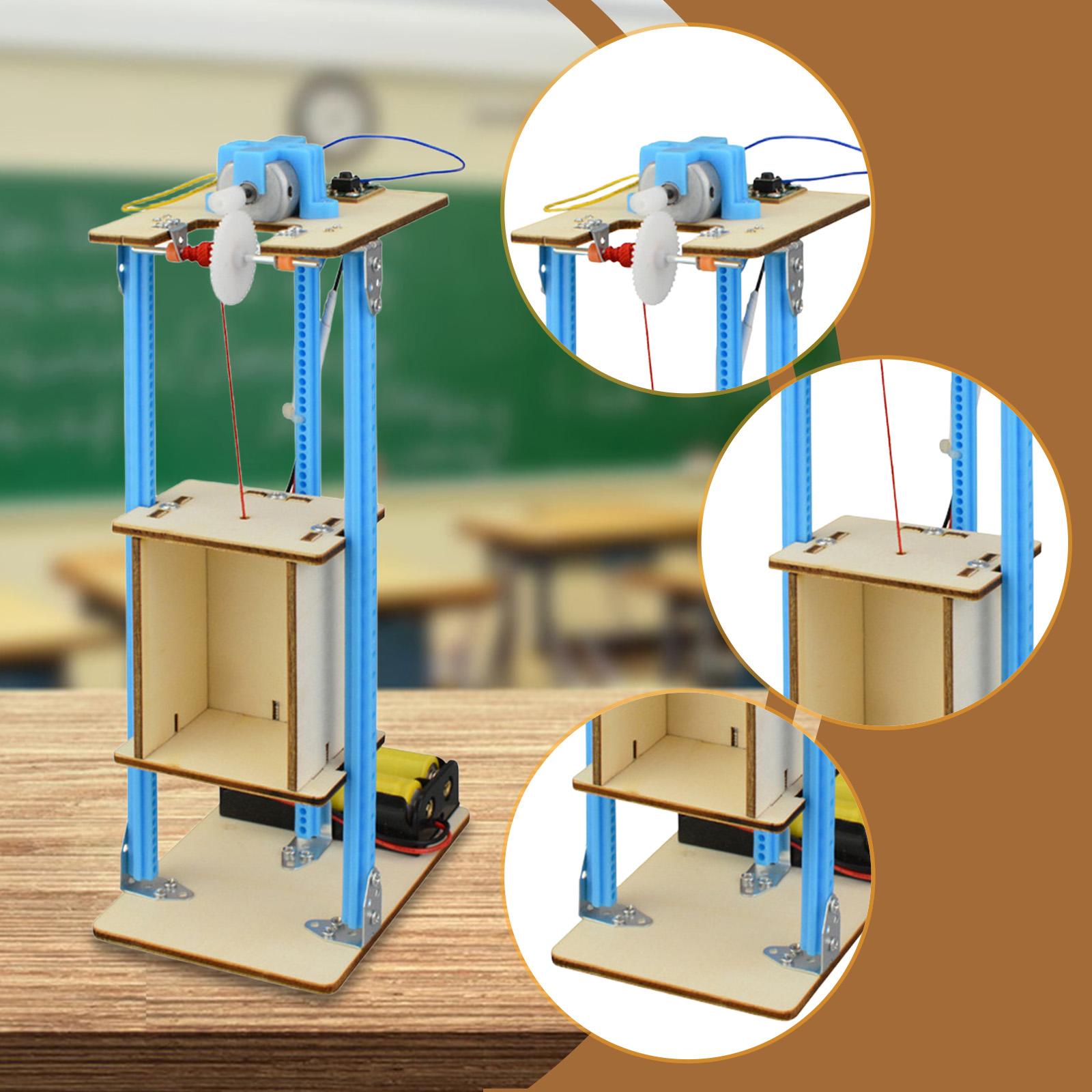 DIY Wooden Elevator Toy Model  - Stem Robotics Kit ulasan dan harga