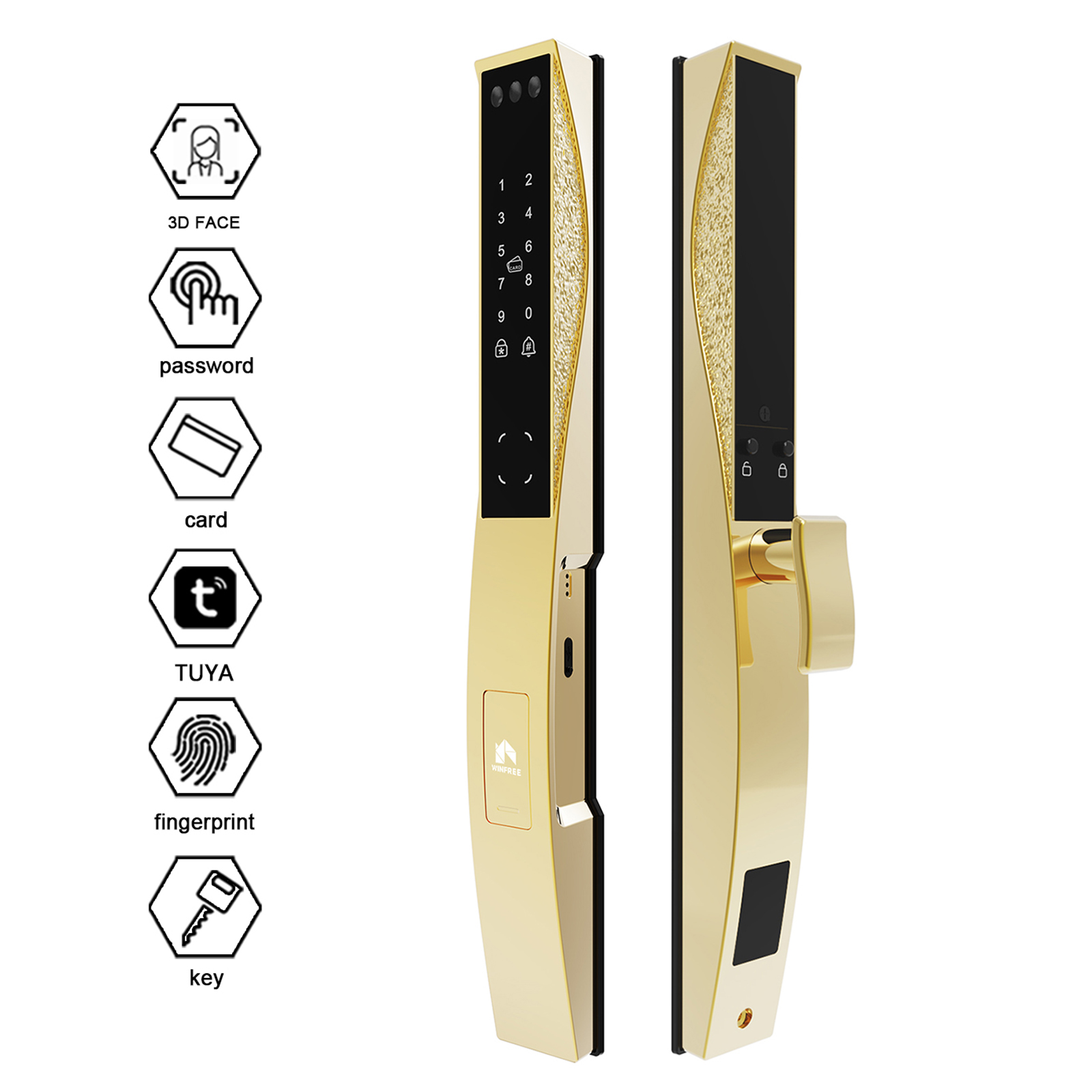 WINFREE Tuya Wifi Smart Digita - Smart Door Lock Wifi ulasan dan harga
