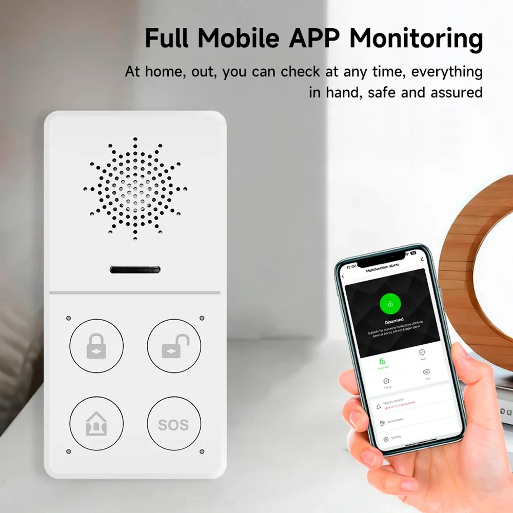 Tuya Wifi Smart Alarm System 4 - Smart Home Automation Kit ulasan dan harga