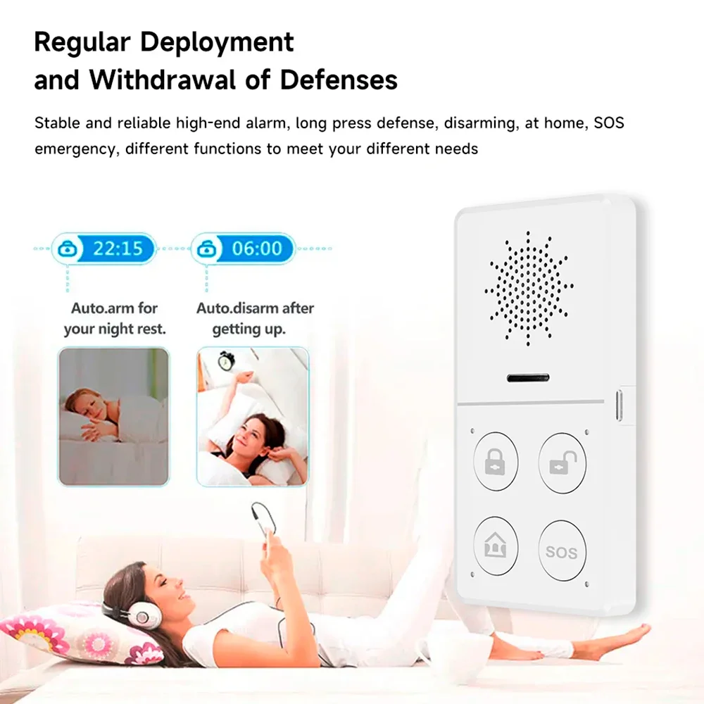 Tuya Wifi Smart Alarm System 4 - Smart Home Automation Kit ulasan dan harga