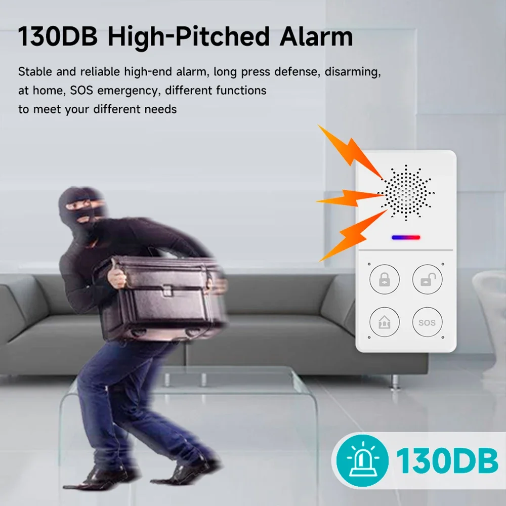 Tuya Wifi Smart Alarm System 4 - Smart Home Automation Kit ulasan dan harga