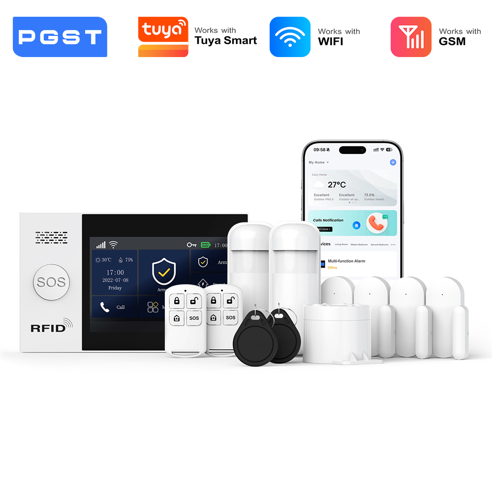 PGST 2G GSM WiFi Alarm System  - Smart Home Automation Kit ulasan dan harga