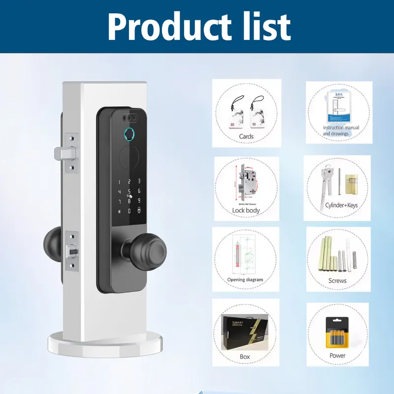 Cross-border Wooden Door Lock  - Smart Door Lock Wifi ulasan dan harga