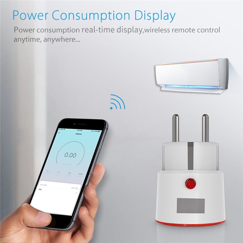 AT21-Tuya Wifi Smart EU Plug 1 - Wifi Smart Plug ulasan dan harga