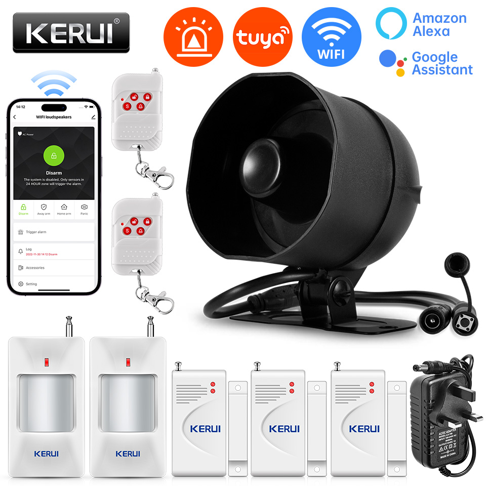 KERUI 120db Siren Alarm System - Smart Home Automation Kit ulasan dan harga