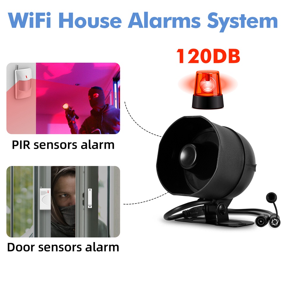 KERUI 120db Siren Alarm System - Smart Home Automation Kit ulasan dan harga