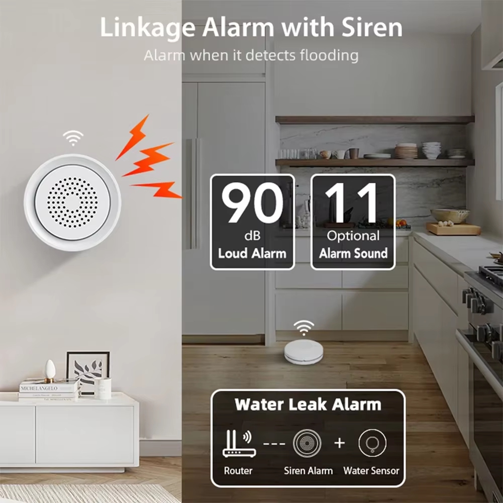 BTLIFE-Flood Detector With Sir - Smart Home Automation Kit ulasan dan harga