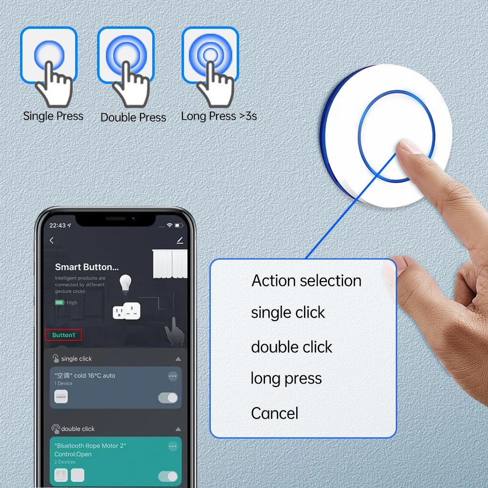 Push Button Wireless Smart Sce - Smart Home Automation Kit ulasan dan harga