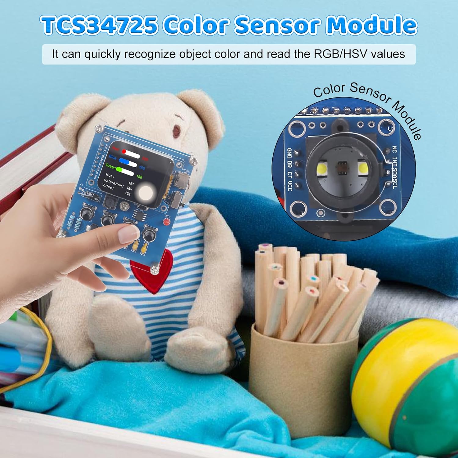 DIY Color Recognition Solderin - Esp32 Smart Home Kit ulasan dan harga