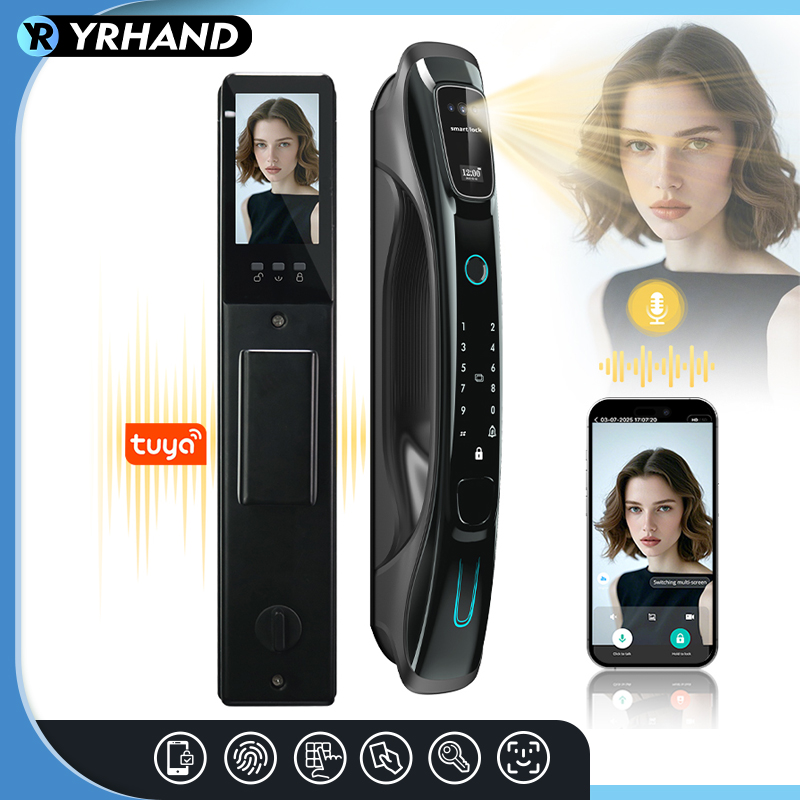 Smart Lock 3D Face Recognition - Smart Door Lock Wifi ulasan dan harga
